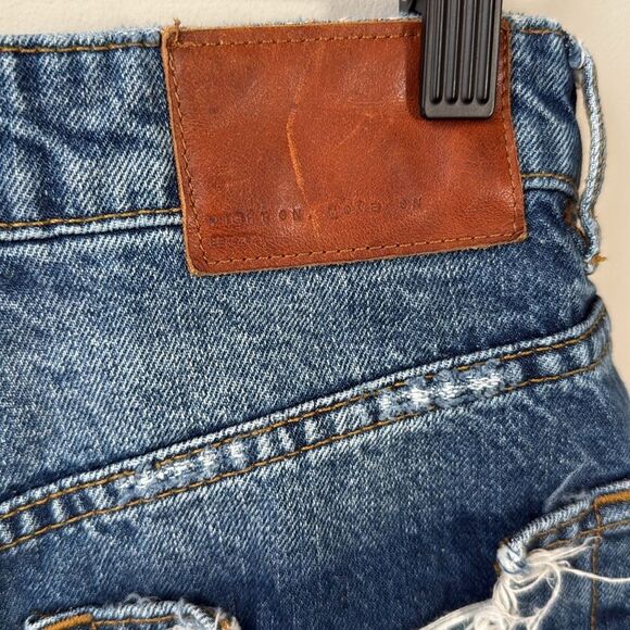 Zara Distressed High Waist Shorty Cut Off Shorts - Picture 3 of 7